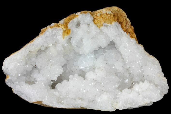 Quartz Crystal Filled Geode Section- Morocco #133696